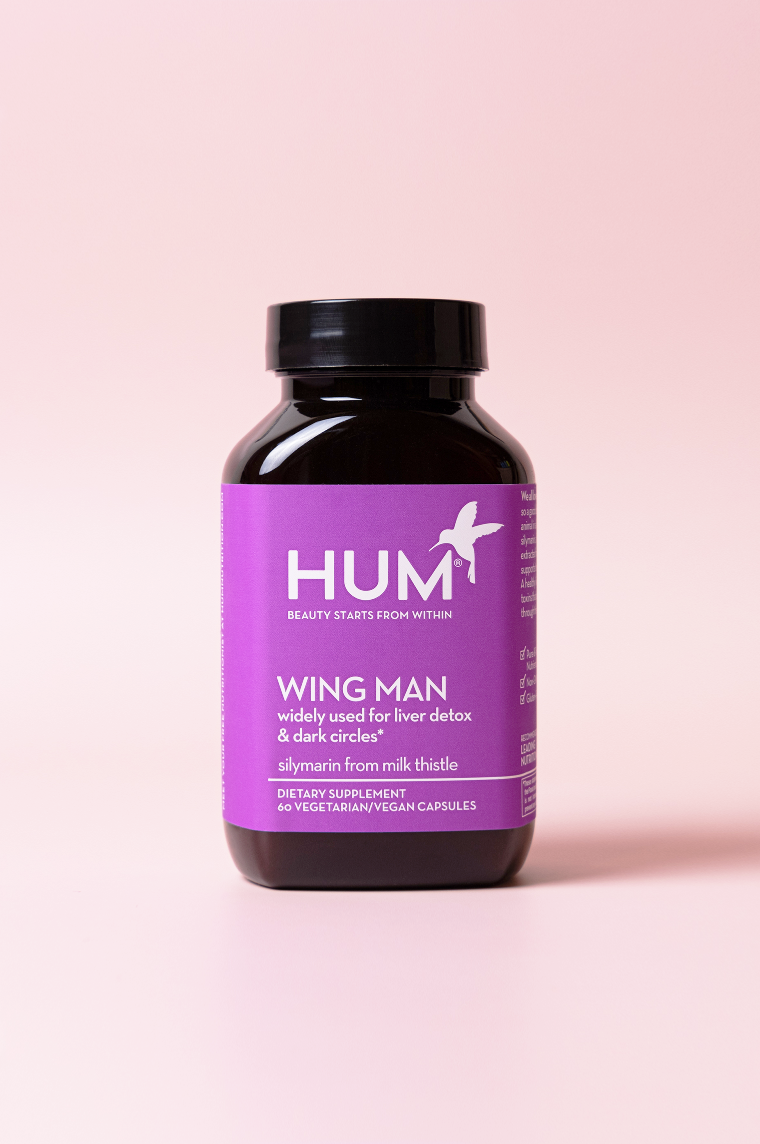 HUM Nutrition Wing Man Liver Detox and Dark Circle Supplement
