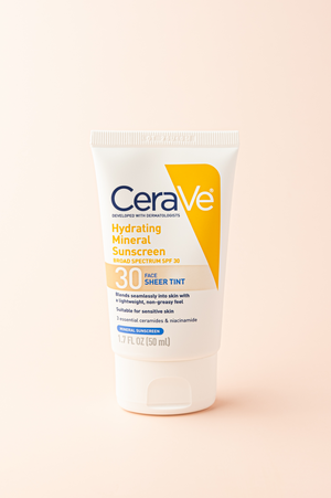 Cerave hydrating best sale sunscreen sheer tint