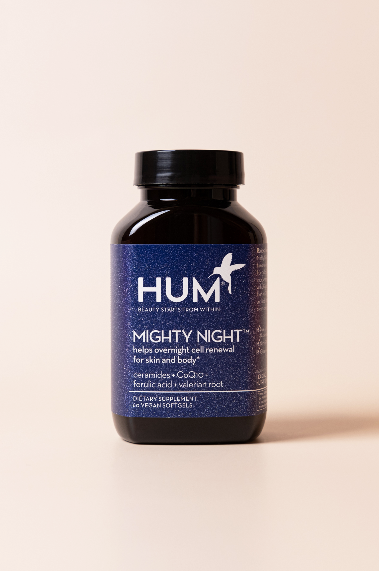 HUM Nutrition Mighty Night Overnight Renewal Supplement
